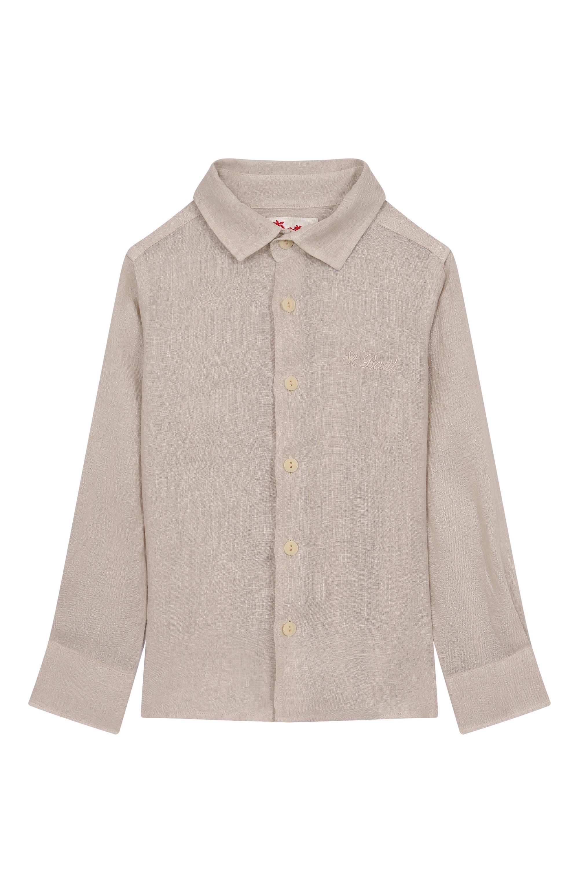 Льняная рубашка MC2 SAINT BARTH бежевого цвета по цене 15750 руб., арт. STBK AGNES/AGN0001/01524F, фото 1 Льняная рубашка MC2 SAINT BARTH, арт. STBK AGNES/AGN0001/01524F, фото 1