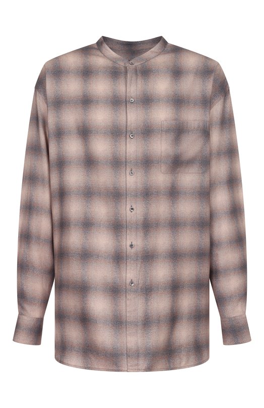 Рубашка из хлопка и лиоцелла Giorgio Armani GM002313/TE17692 Бежевый GM002313/TE17692
