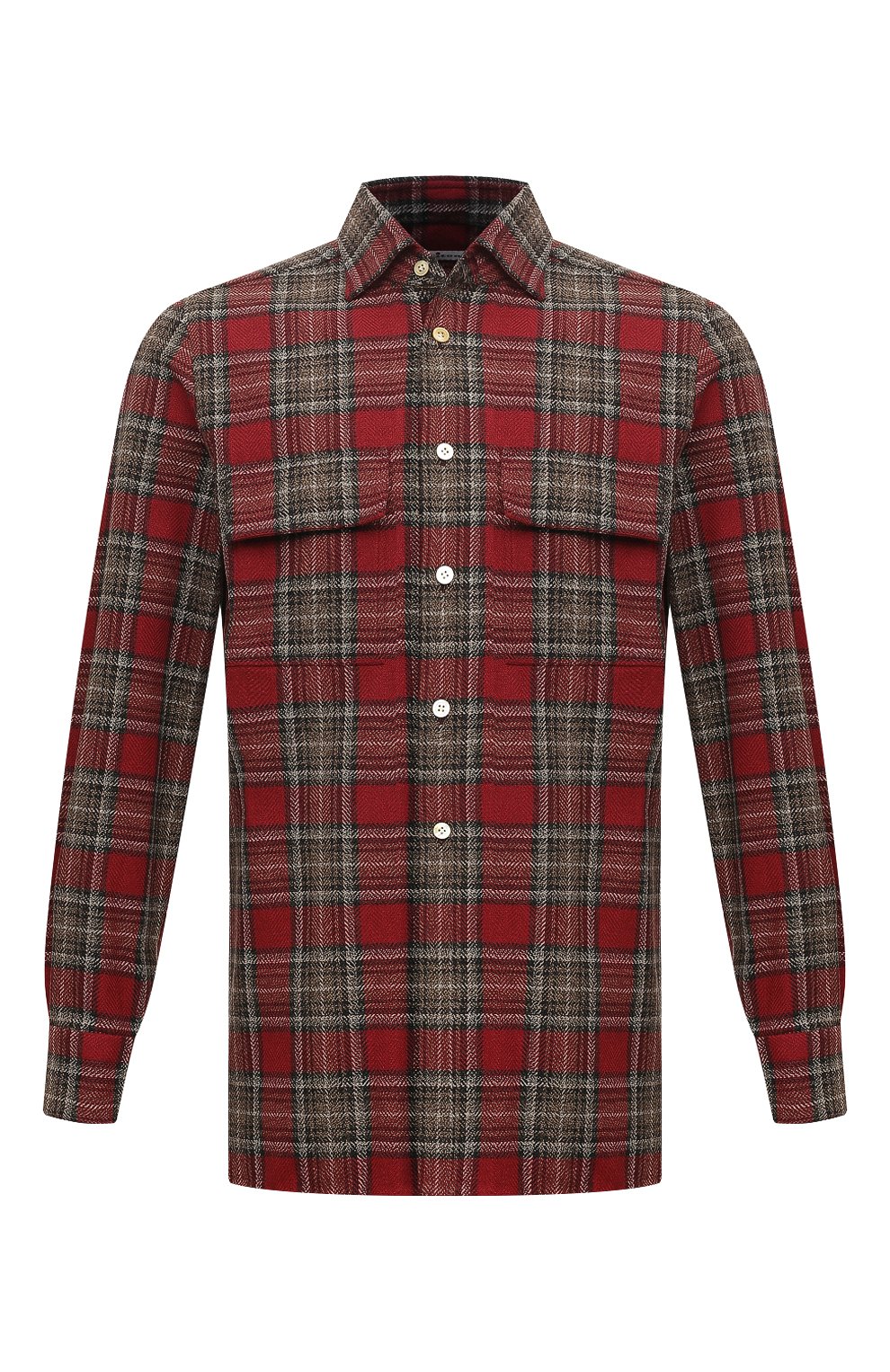 Хлопковая рубашка KITON, арт. UCRRLH0861302, фото 1