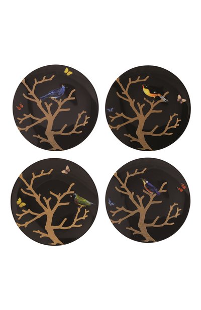 Набор из четырех салатных тарелок aux oiseaux ebene BERNARDAUD, арт. 0269/2551-4, фото 1
