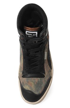 Женские кожаные кеды puma ralph sampson mid camo x replay PUMA черного цвета, арт. 38399301 | Фото 6 (Подошва: Платформа; Кросс-КТ: хайкеры; Материал сплава: Проставлено; Материал утеплителя: Без утеплителя; Материал внутренний: Текстиль; Драгоценные камни: Проставлено; Стили: Кэжуэл)