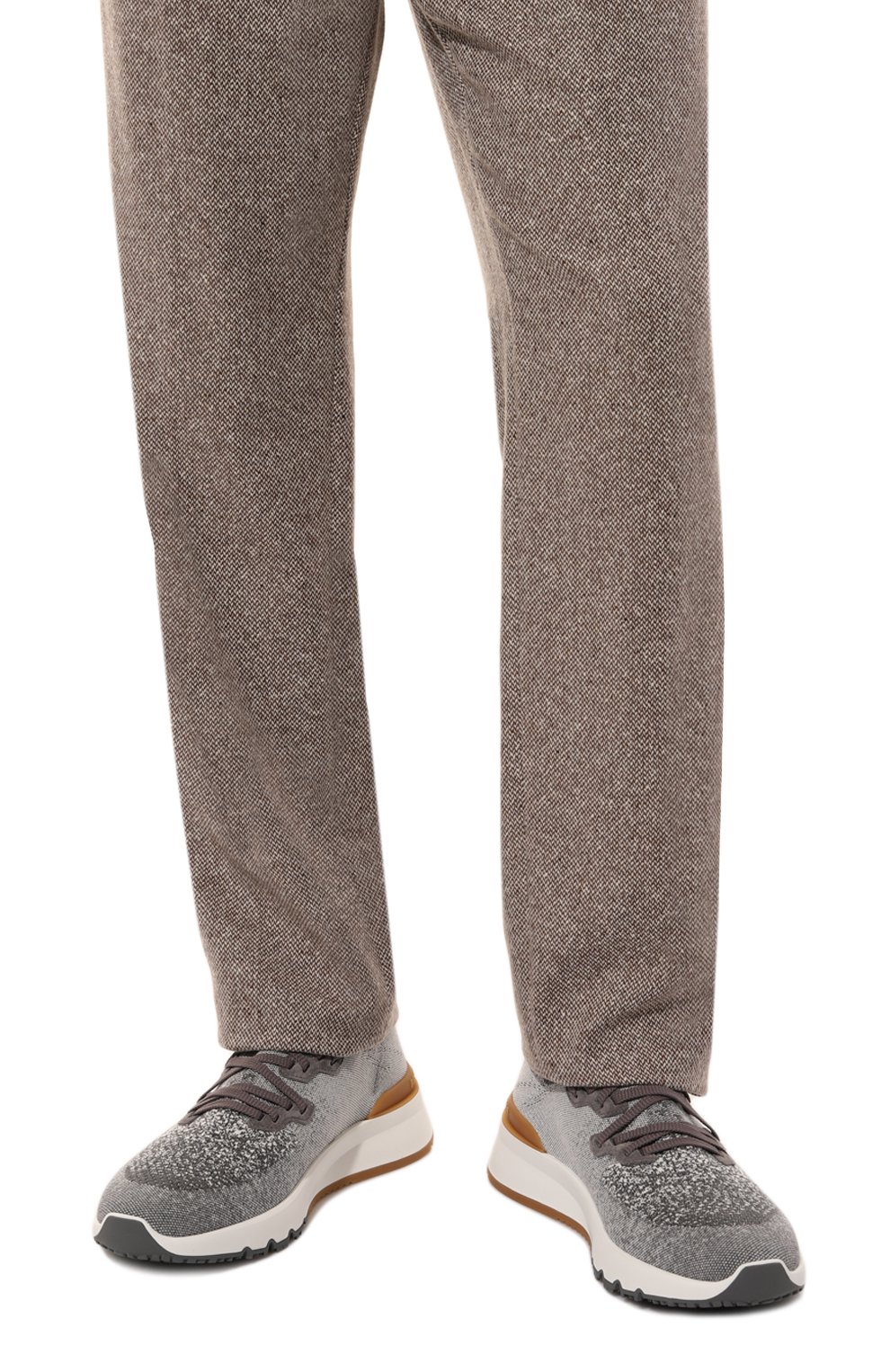 Текстильные кроссовки BRUNELLO CUCINELLI, арт. MZUKIB2051, фото 3