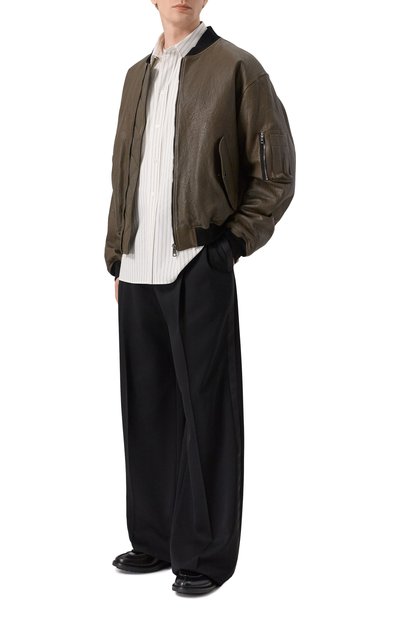 Хлопковая рубашка SAINT LAURENT, арт. 848033/Y5K82, фото 2