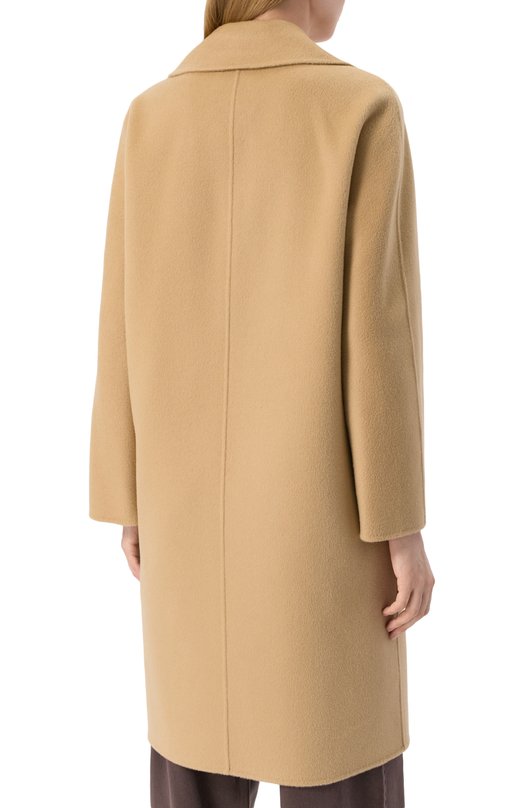 Пальто из шерсти и кашемира Max Mara Studio LICENZA Бежевый  LICENZA Фото 4