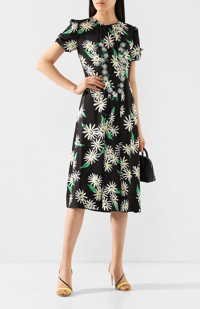 Платье из вискозы MARC JACOBS (THE) черного цвета по цене 79250 руб., арт. V5000010, фото 2 Платье из вискозы MARC JACOBS (THE), арт. V5000010, фото 2
