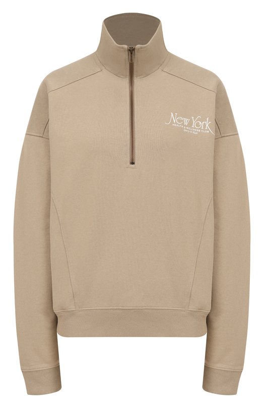 Хлопковый свитшот Sporty and Rich ST073622508GY15 Бежевый ST073622508GY15