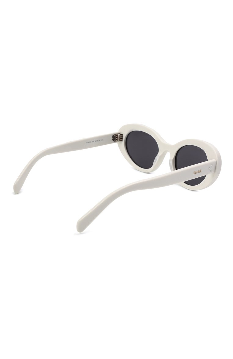 Женские солнцезащитные очки CELINE EYEWEAR белого цвета, арт. CL40193I 25A | Фото 4 (Тип очков: С/з; Региональные ограничения белый список (Axapta Mercury): RU, Не проставлено; Нос: Не проставлено; Материал: Пластик; Оптика Гендер: оптика-женское)