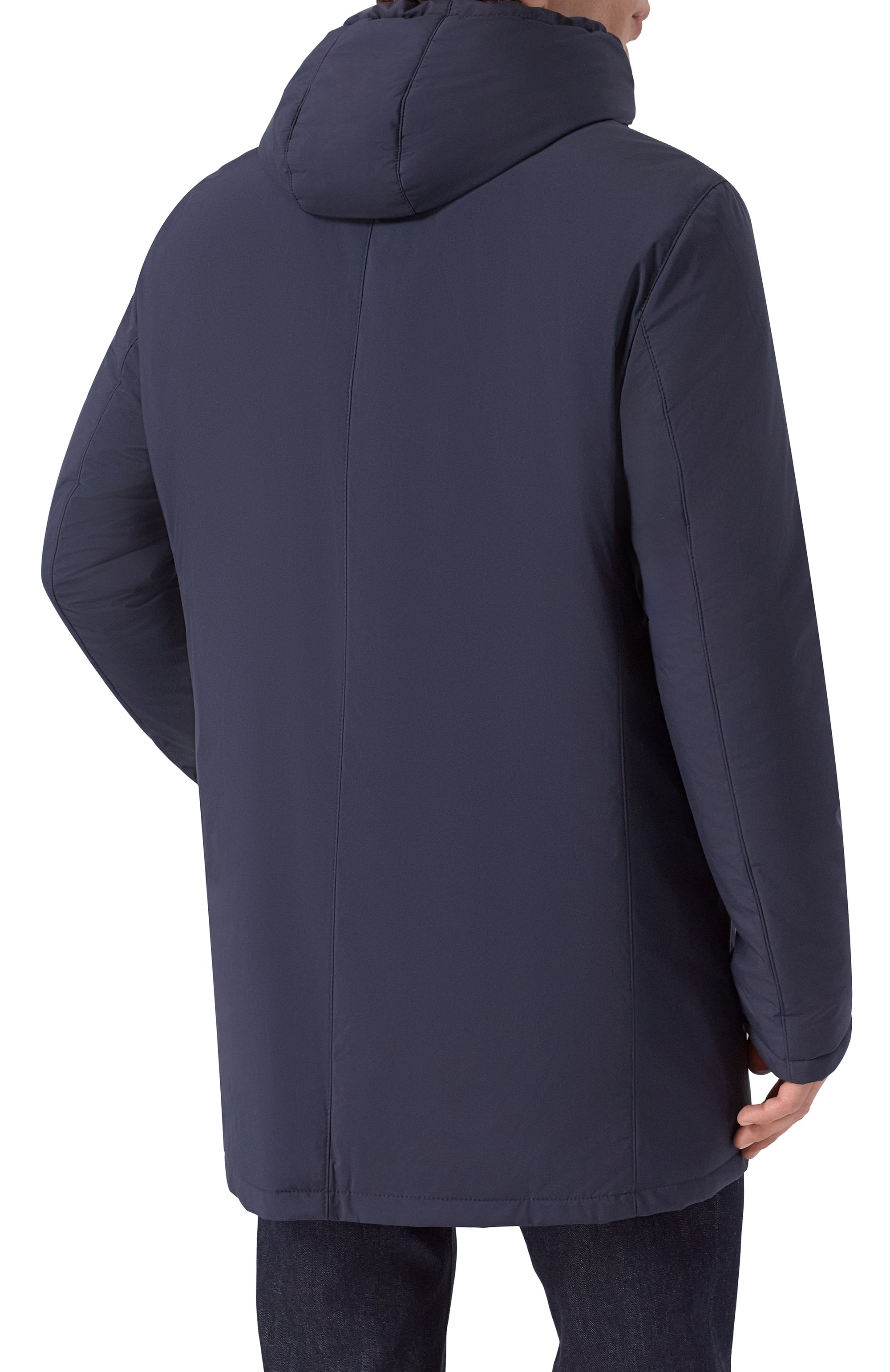 Утепленная парка ANDREA CAMPAGNA темно-синего цвета по цене 198500 руб., арт. M0D.ASIAG0/VIN, фото 4 Утепленная парка ANDREA CAMPAGNA, арт. M0D.ASIAG0/VIN, фото 4