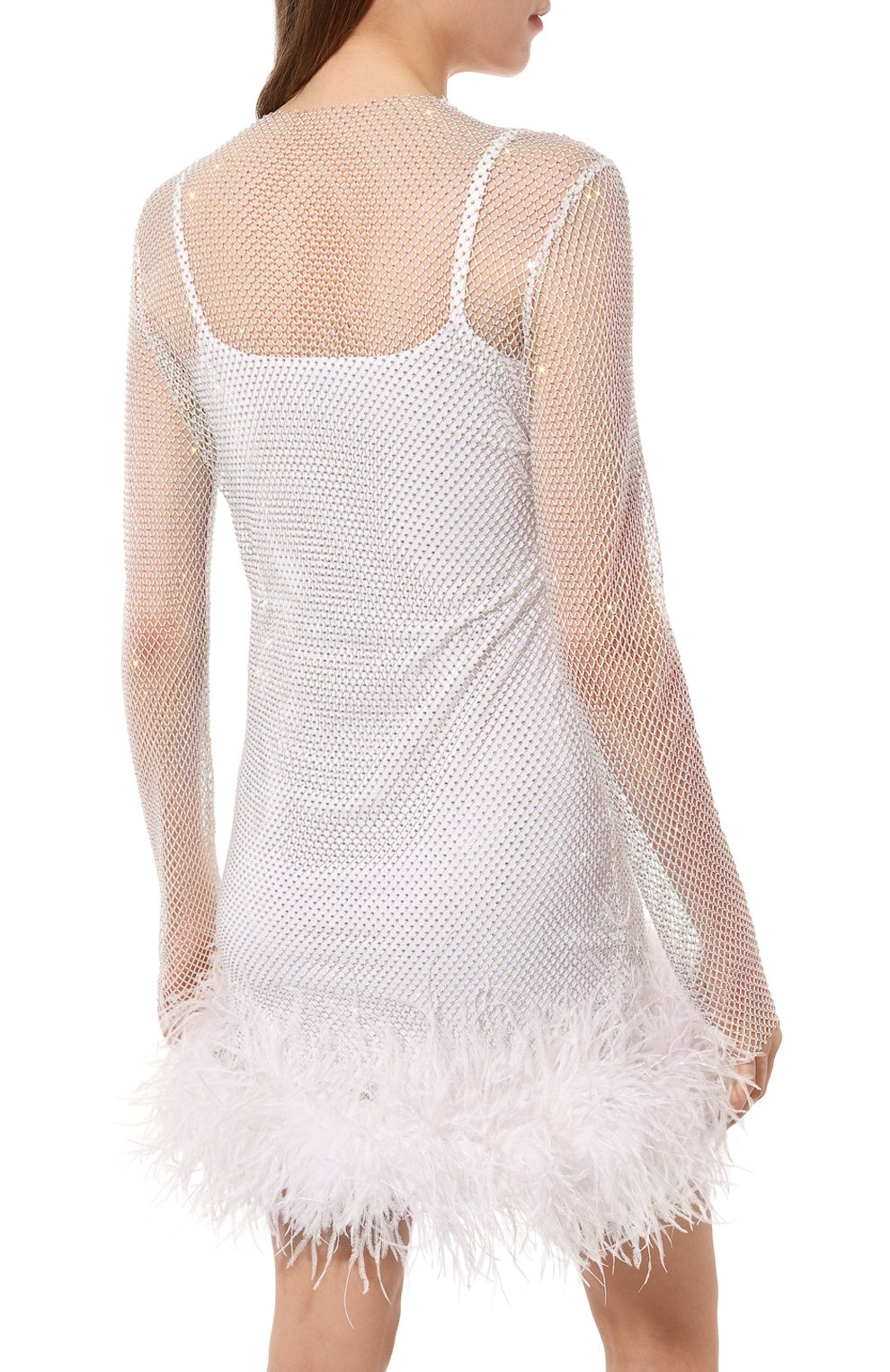 Платье с отделкой перьями ALINE, арт. AL151002-1, фото 4