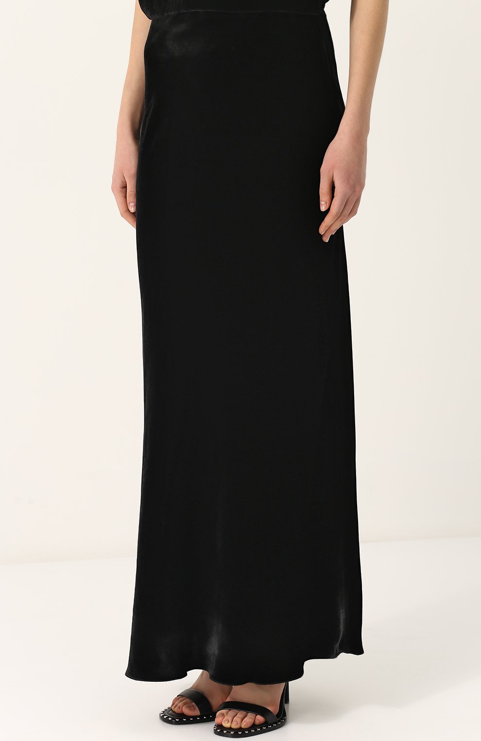 Однотонная бархатная юбка-макси TEGIN, арт. SS1838, фото 3