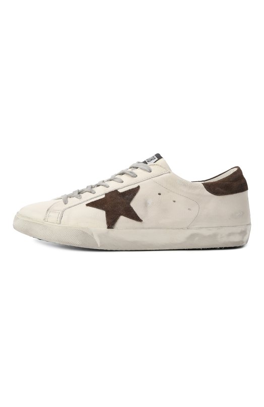 Кожаные кеды Super Star Golden Goose Deluxe Brand GMF00101.F006867 Белый  GMF00101.F006867 Фото 4
