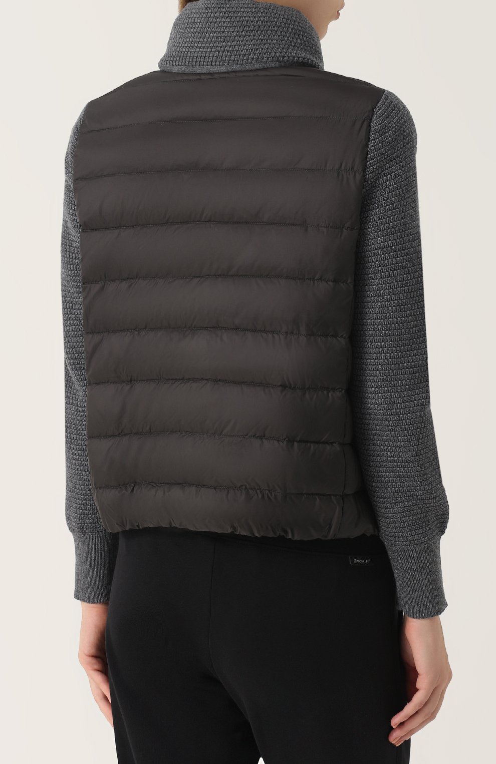 Пуховик с шерстяными рукавами MONCLER, арт. C2-093-94534-00-98124, фото 4