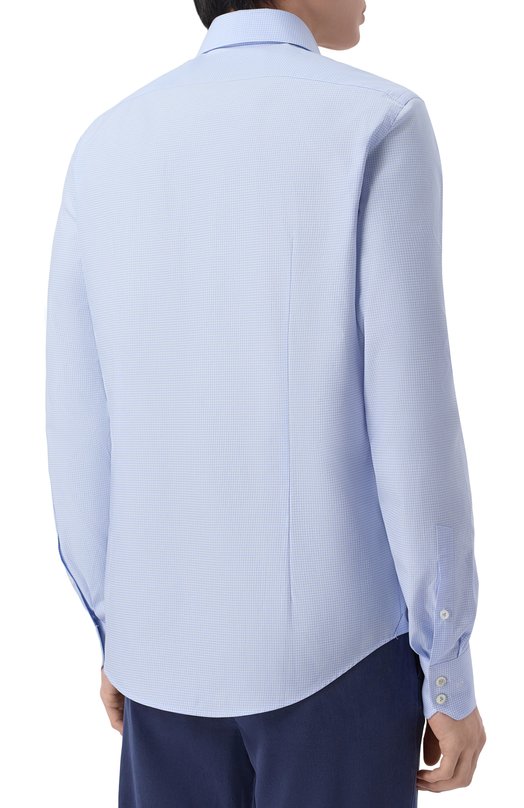 Хлопковая рубашка Van Laack VL-RIVARA-LSF/156293 Голубой  VL-RIVARA-LSF/156293 Фото 4