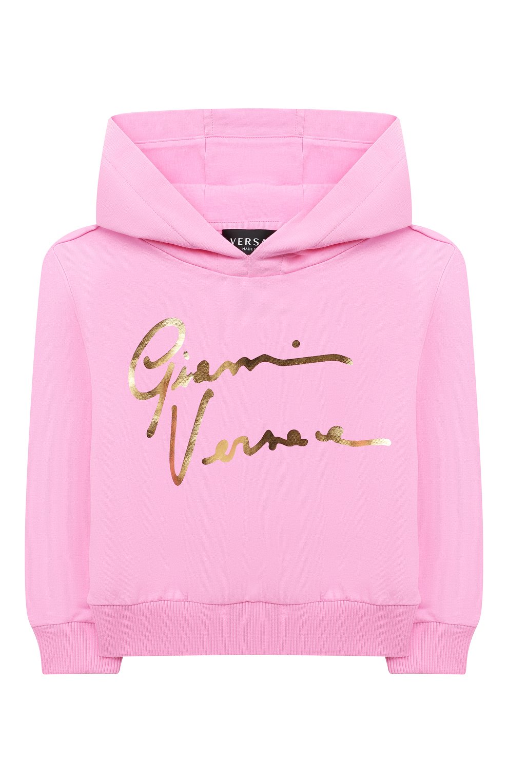 Комплект из худи и брюк VERSACE розового цвета по цене 42050 руб., арт. 1000177/1A00154, фото 2 Комплект из худи и брюк VERSACE, арт. 1000177/1A00154, фото 2