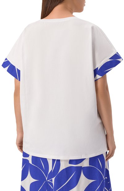 Хлопковая футболка PERSONA BY MARINA RINALDI, арт. C0IMBRA, фото 4