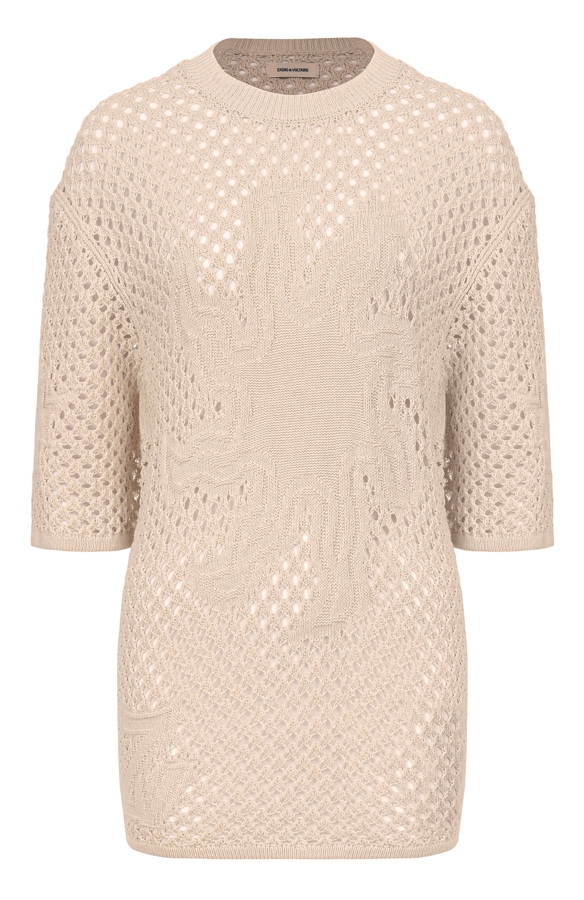 Пуловер изо льна и хлопка ZADIG AND VOLTAIRE, арт. KWSW02924, фото 1