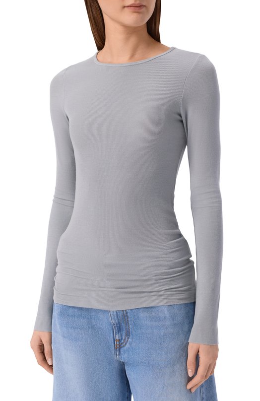 Лонгслив из вискозы MSGM 4041MDM116N/267130 Серый  4041MDM116N/267130 Фото 3