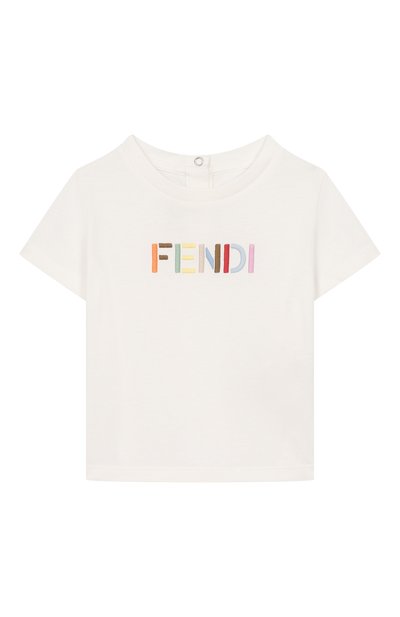Хлопковая футболка FENDI, арт. BUI119/AY8D