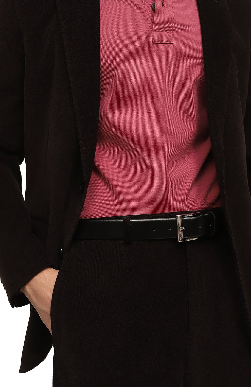 Кожаный ремень BOSS черного цвета по цене 11950 руб., арт. 50482241, фото 2 Кожаный ремень BOSS, арт. 50482241, фото 2