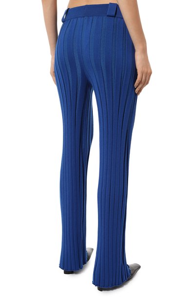 Брюки из шерсти и вискозы AND THE BRAND синего цвета по цене 53760 руб., арт. W23-P010-1202-444, фото 4 Брюки из шерсти и вискозы AND THE BRAND, арт. W23-P010-1202-444, фото 4