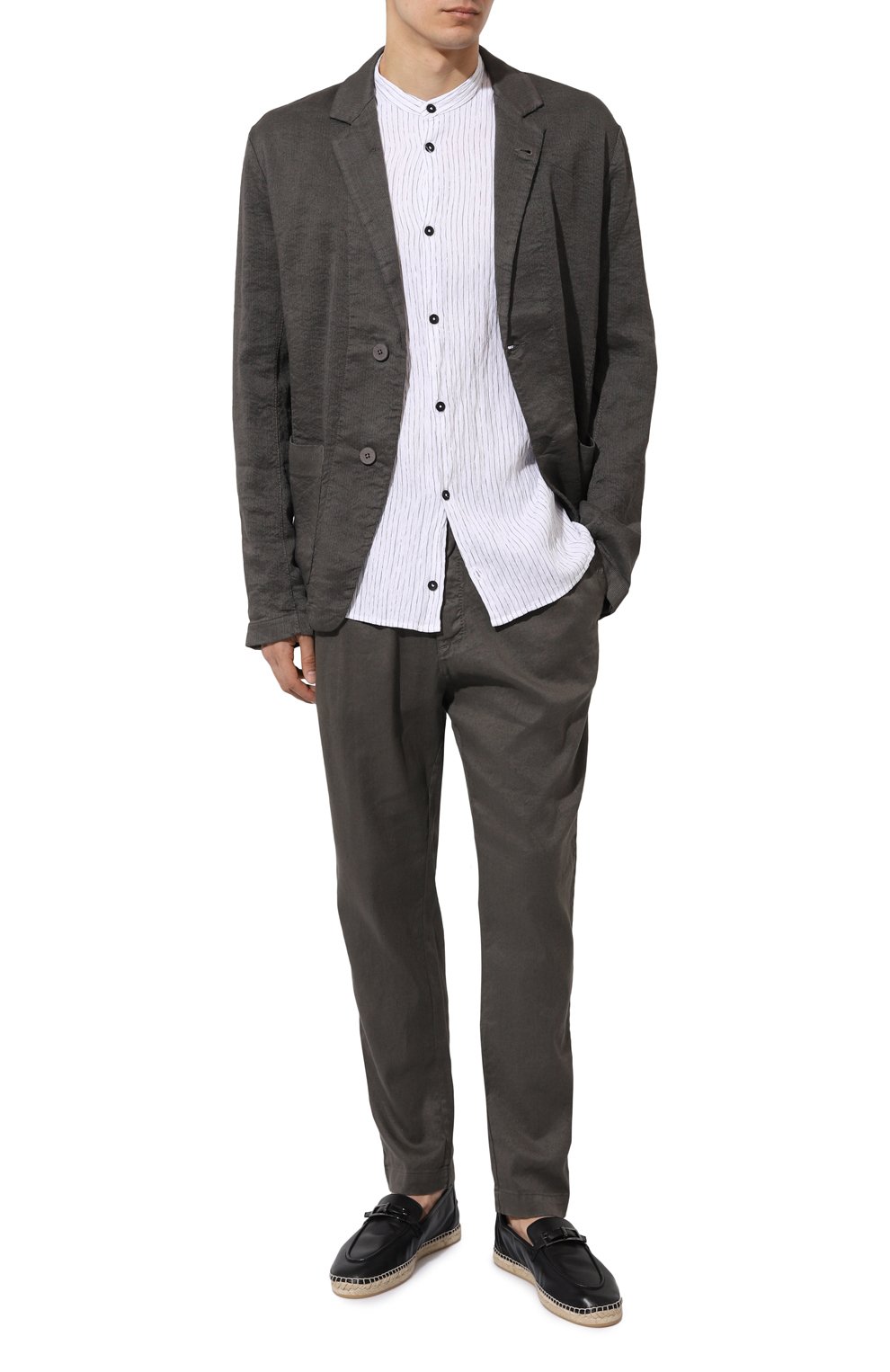 Брюки изо льна и хлопка TRANSIT, арт. CFUTRWF153, фото 2