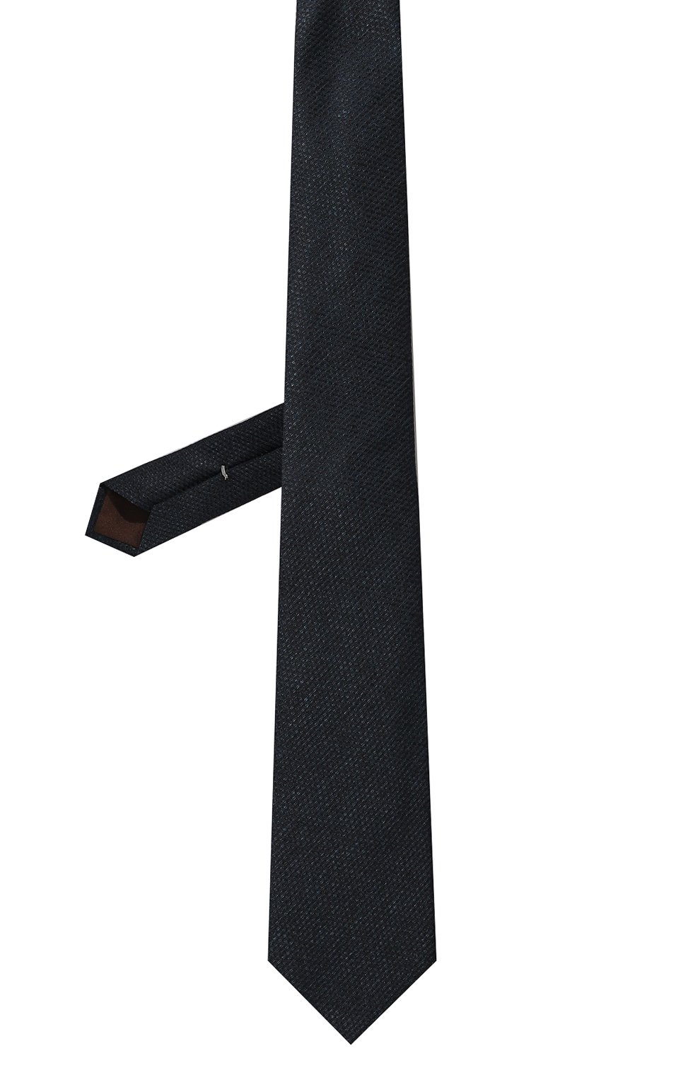 Шелковый галстук CANALI темно-синего цвета по цене 15950 руб., арт. 18/HJ03805, фото 3 Шелковый галстук CANALI, арт. 18/HJ03805, фото 3