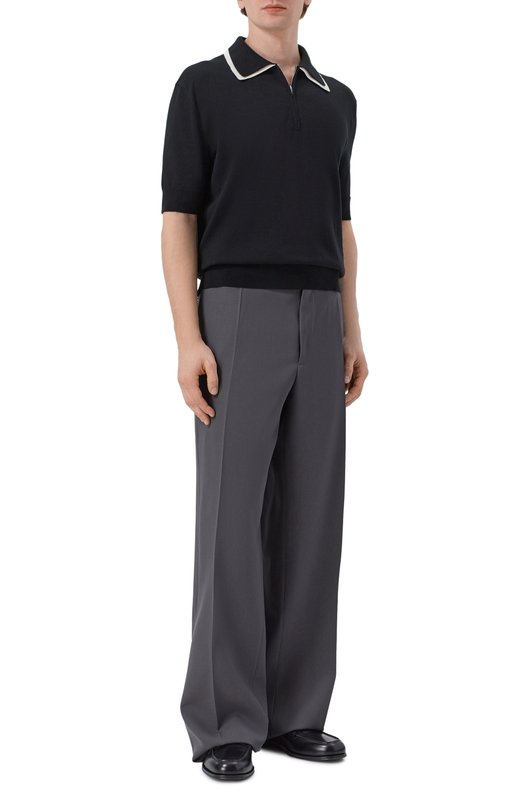 Шерстяные брюки Jil Sander J61KA0064/J40002 Серый  J61KA0064/J40002 Фото 2