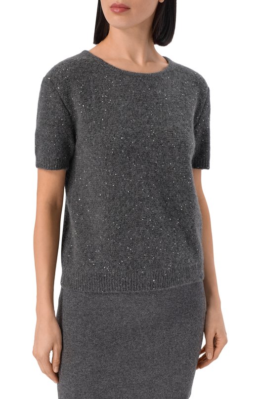 Пуловер из кашемира и хлопка Addicted AD2504 Серый  AD2504 Фото 3