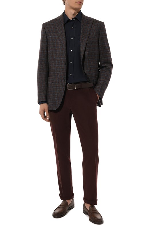 Шерстяной пиджак Corneliani 946008-9416317 Коричневый  946008-9416317 Фото 2