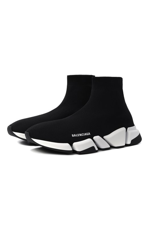 Текстильные кроссовки Speed 2.0 Balenciaga 617239/W2DB2 Чёрный 617239/W2DB2