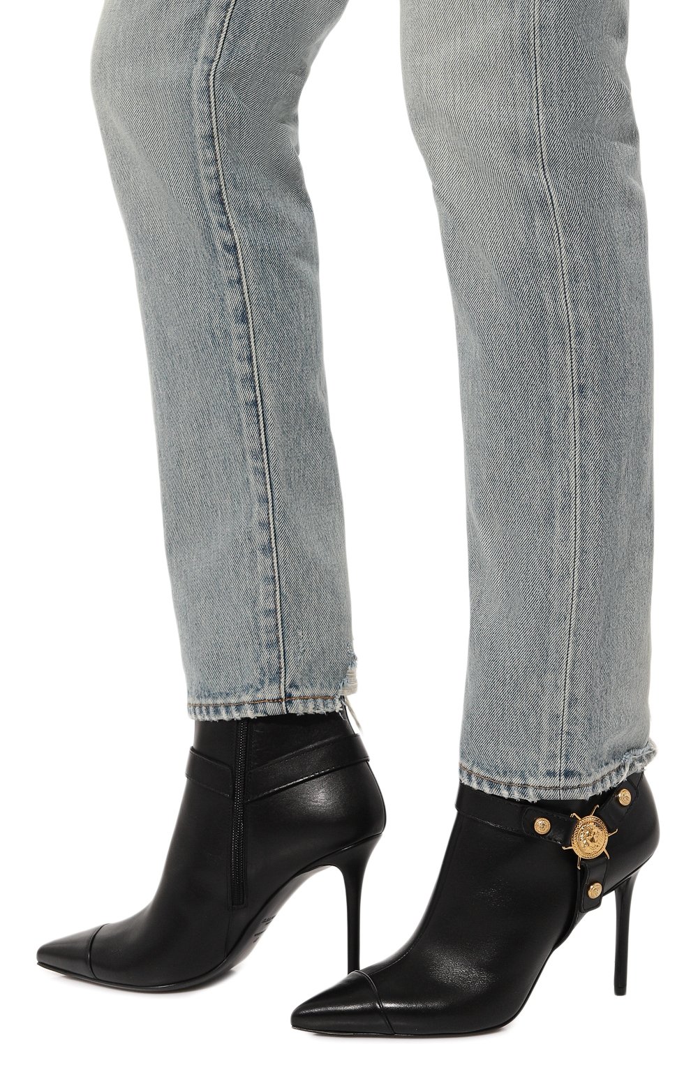 Кожаные ботильоны eva 95 BALMAIN, арт. DN1TE012/LVIT, фото 3