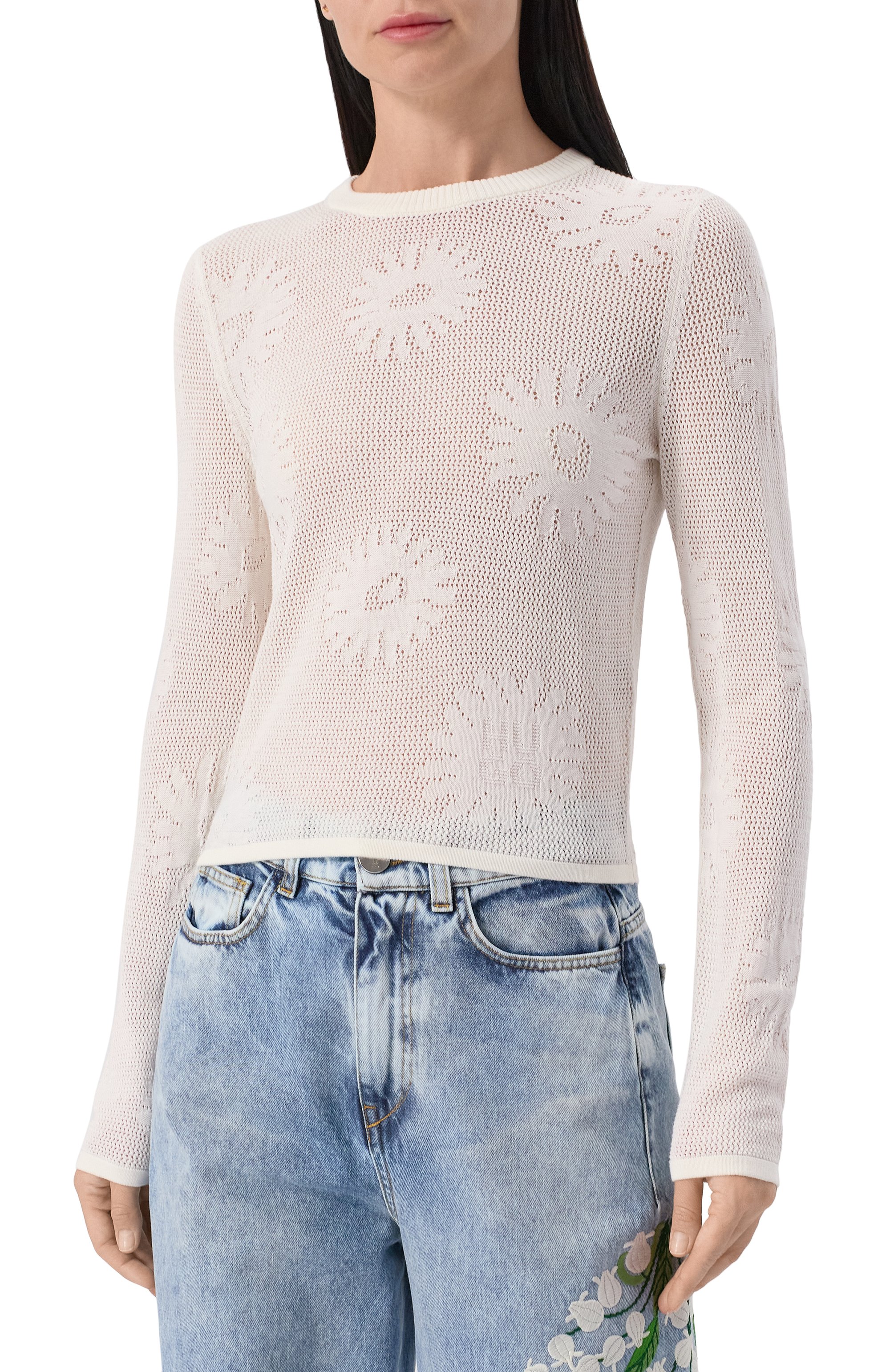 Хлопковый пуловер HUGO, арт. 50538238, фото 3