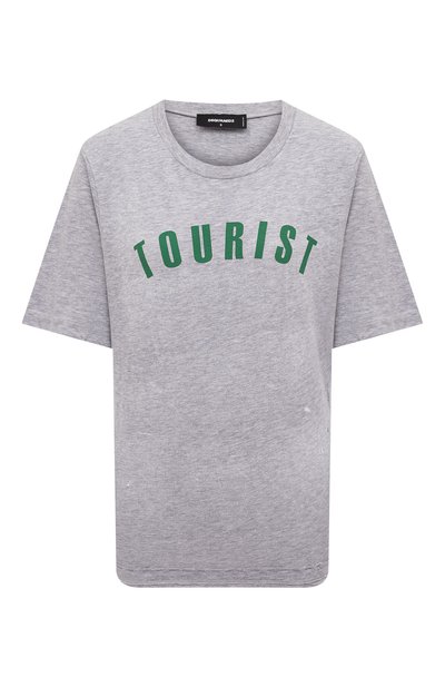 Женская футболка из хлопка и вискозы DSQUARED2, арт. S75GD0291/S22146