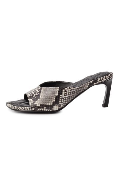 Кожаные мюли MATTIA CAPEZZANI серого цвета по цене 59950 руб., арт. W450/STAMPA, фото 4 Кожаные мюли MATTIA CAPEZZANI, арт. W450/STAMPA, фото 4