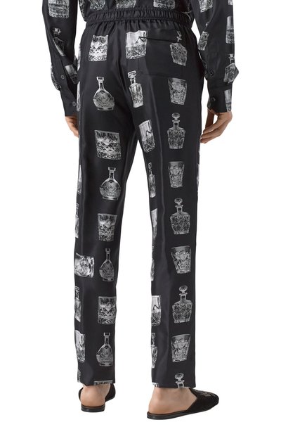 Шелковые домашние брюки DOLCE & GABBANA, арт. GVCRAT/HI1V0, фото 4