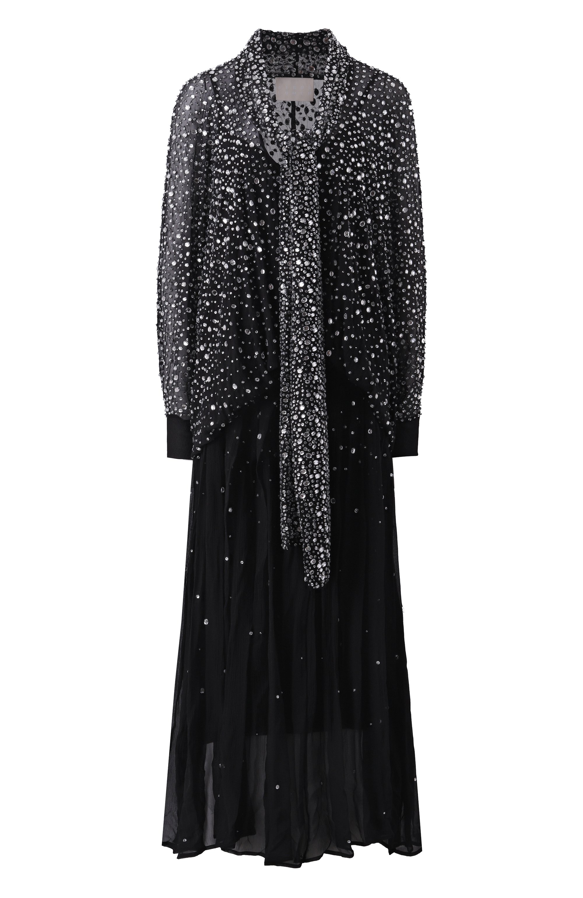 Шелковое платье с отделкой стразами ALBUS LUMEN, арт. AL.RT25.007.DRESS, фото 1