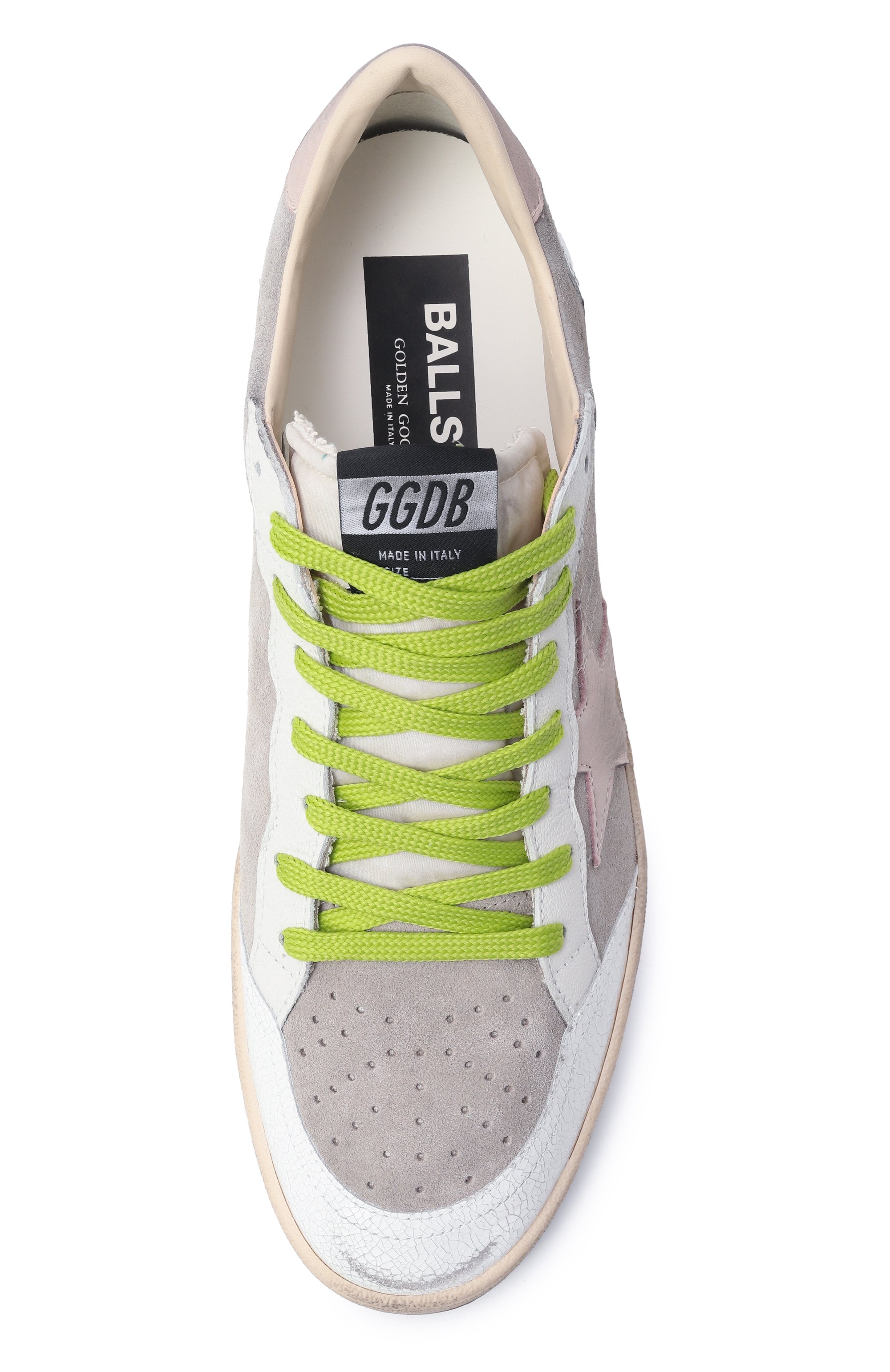 Комбинированные кеды ball star GOLDEN GOOSE DELUXE BRAND, арт. GMF00117.F007351, фото 6