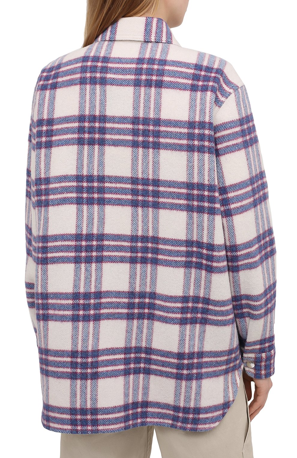 Шерстяная куртка ISABEL MARANT ETOILE синего цвета по цене 45150 руб., арт. MA0953-21P064E/FAX0NLI, фото 4 Шерстяная куртка ISABEL MARANT ETOILE, арт. MA0953-21P064E/FAX0NLI, фото 4