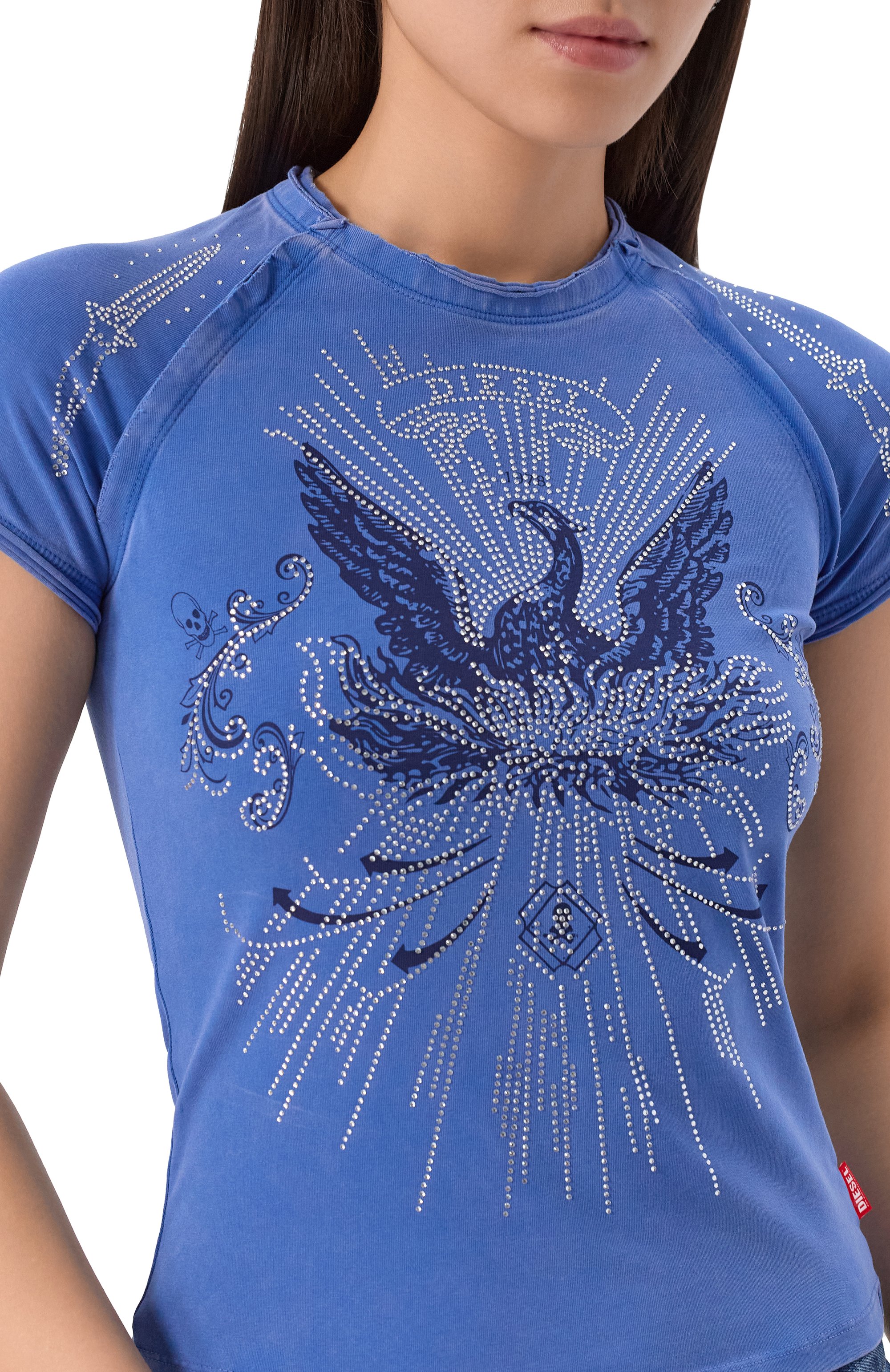 Хлопковая футболка DIESEL, арт. A18393/0JLBW, фото 5