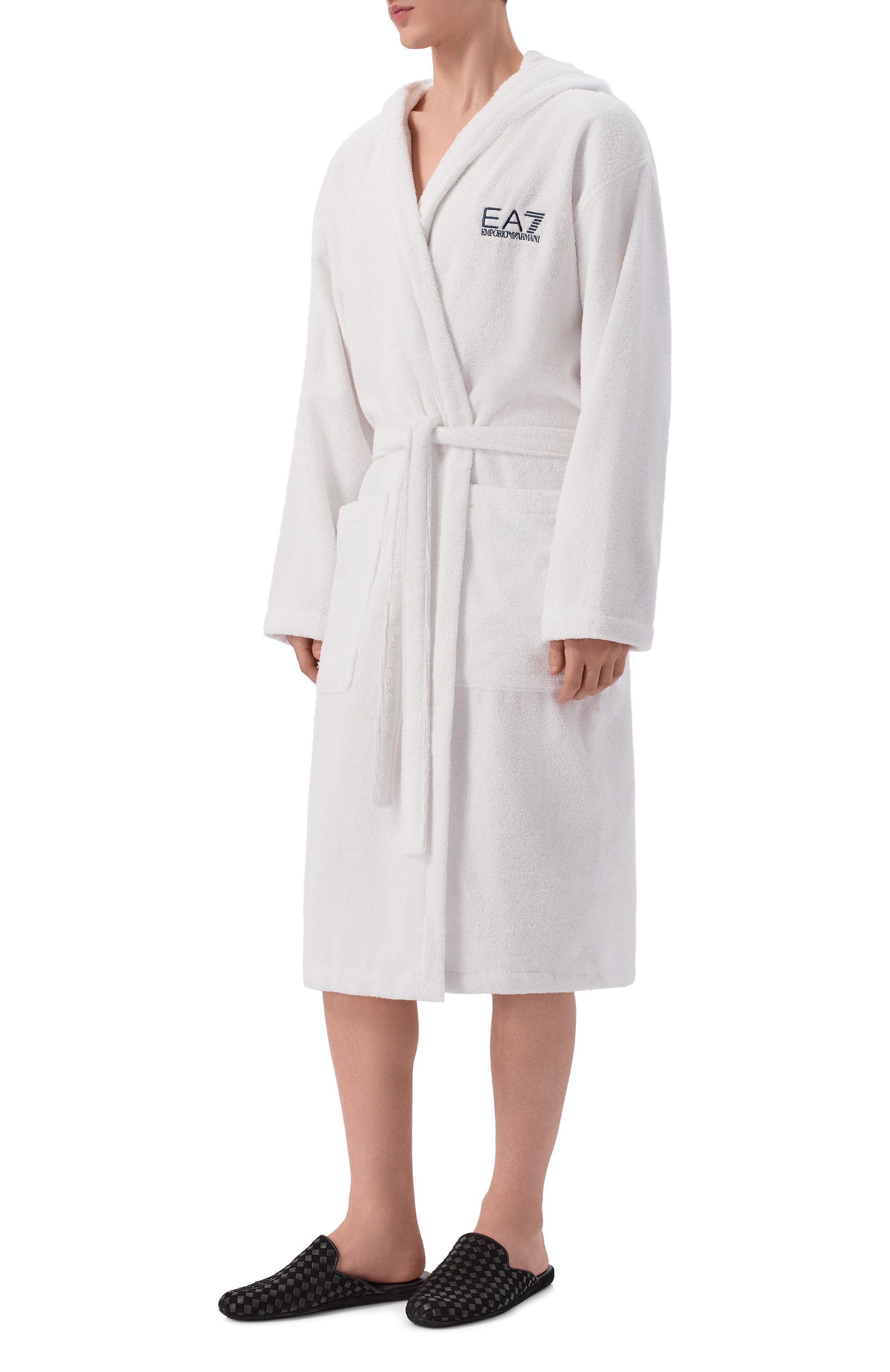 Хлопковый халат EA7, арт. 7M000441/AF14014, фото 2