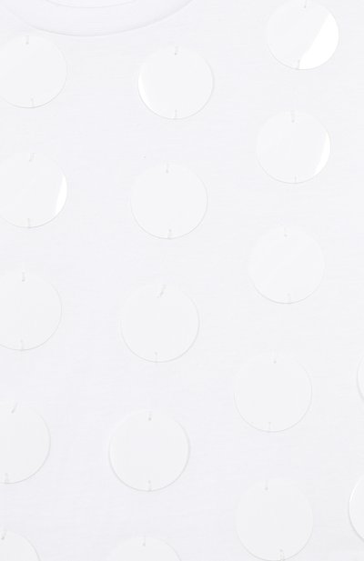 Хлопковая футболка MSGM KIDS белого цвета по цене 13200 руб., арт. S6MSJGTH099, фото 3 Хлопковая футболка MSGM KIDS, арт. S6MSJGTH099, фото 3