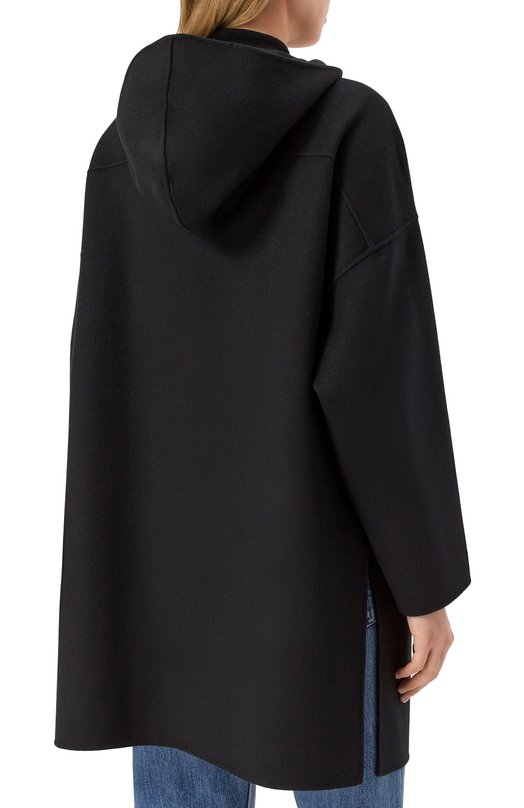 Парка из шерсти и кашемира Max Mara Studio ZINA Чёрный  ZINA Фото 4