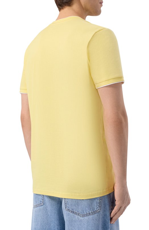 Хлопковая футболка Bogner 58526604 Жёлтый  58526604 Фото 4