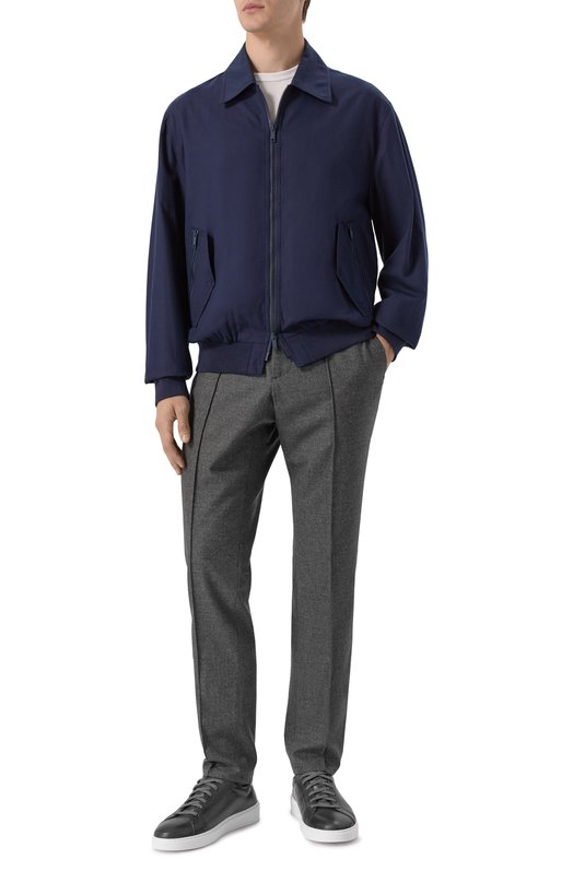 Брюки из шерсти и хлопка Andrea Campagna SPIAGGIA CITY/GB1652 Серый  SPIAGGIA CITY/GB1652 Фото 2