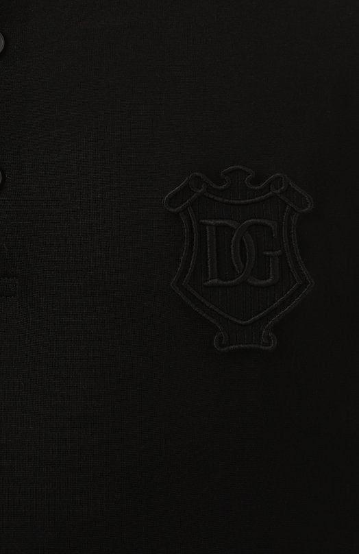 Шелковая футболка Dolce & Gabbana G8QK3Z/FU75F Чёрный  G8QK3Z/FU75F Фото 5