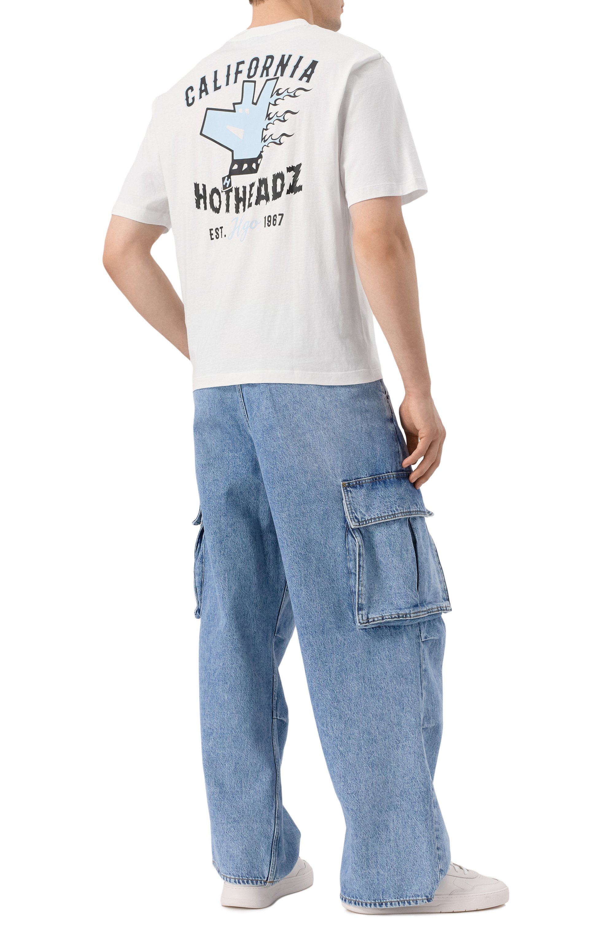 Хлопковая футболка HUGO BLUE, арт. 50542155, фото 2