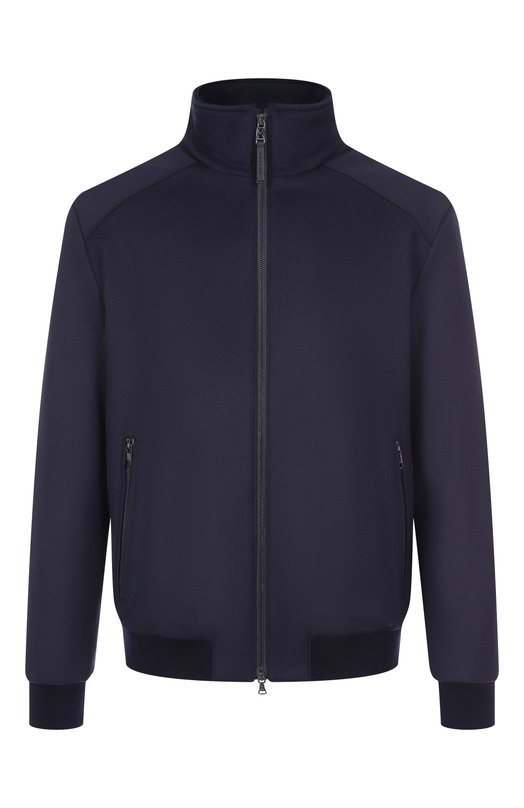 Бомбер из шерсти и кашемира Bogner 38219805 Синий 38219805