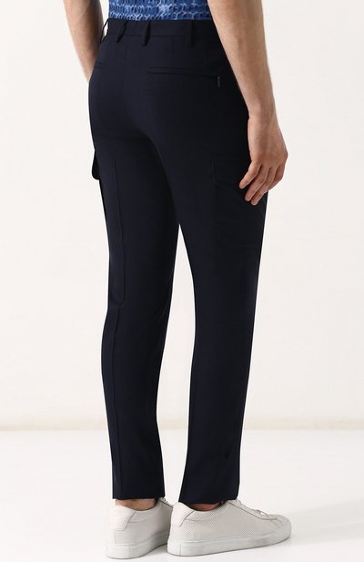 Шерстяные брюки-карго INCOTEX, арт. 1AG069-5088S, фото 4