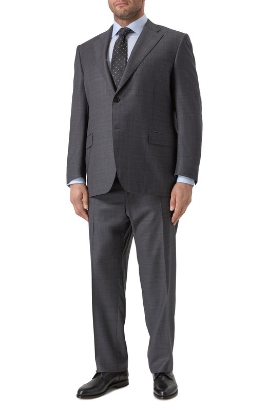 Костюм из шерсти и шелка Canali E11220/10 BX05604 Серый E11220/10 BX05604