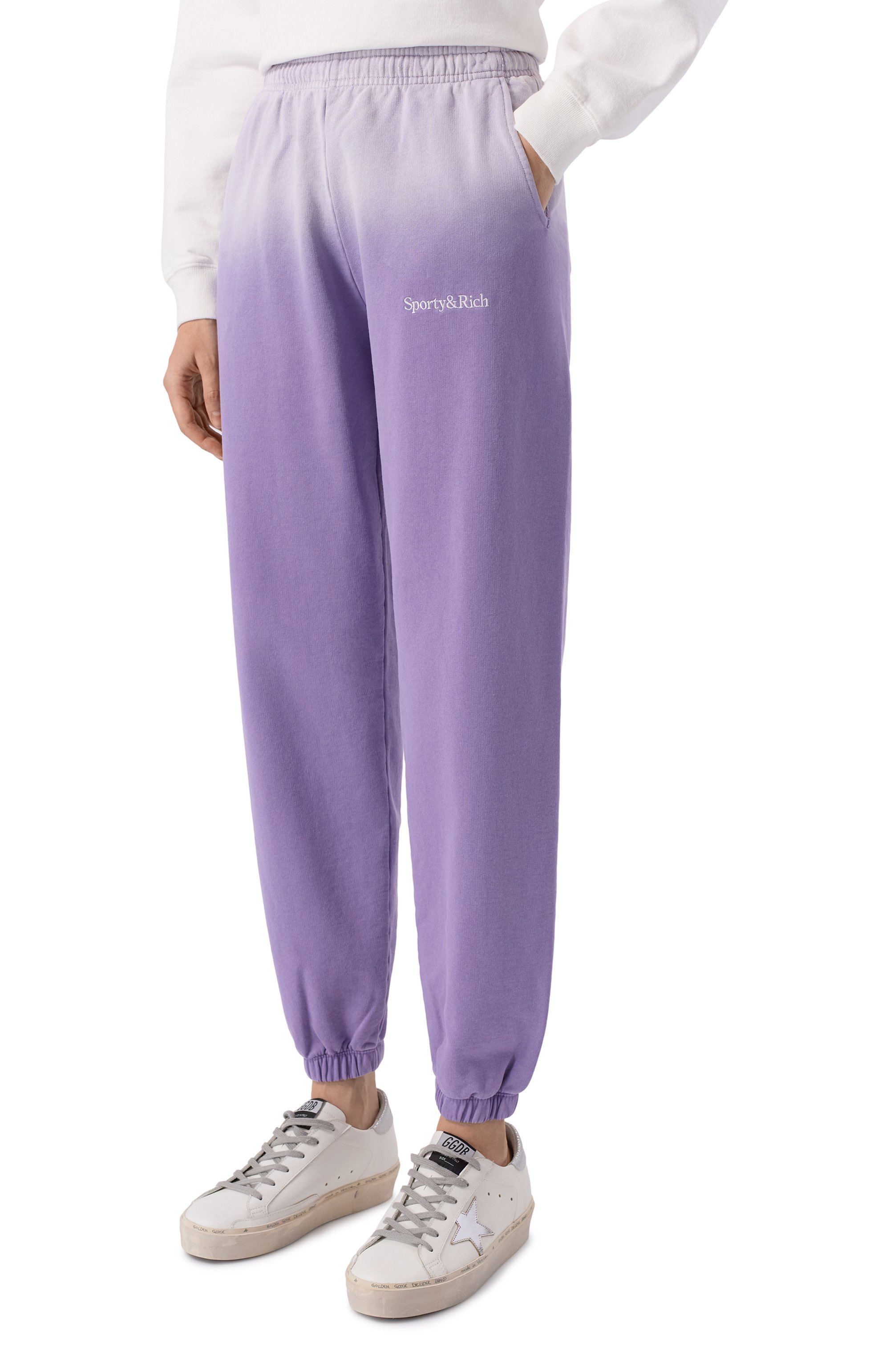 Хлопковые джоггеры SPORTY AND RICH, арт. PA020S413SL, фото 3